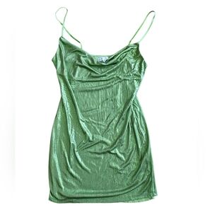 Elegant Green Slip Dress